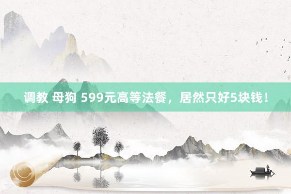 调教 母狗 599元高等法餐，居然只好5块钱！
