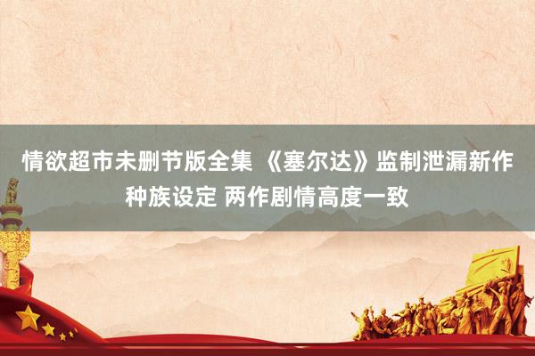 情欲超市未删节版全集 《塞尔达》监制泄漏新作种族设定 两作剧情高度一致