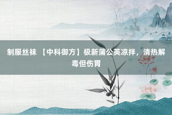 制服丝袜 【中科御方】极新蒲公英凉拌，清热解毒但伤胃