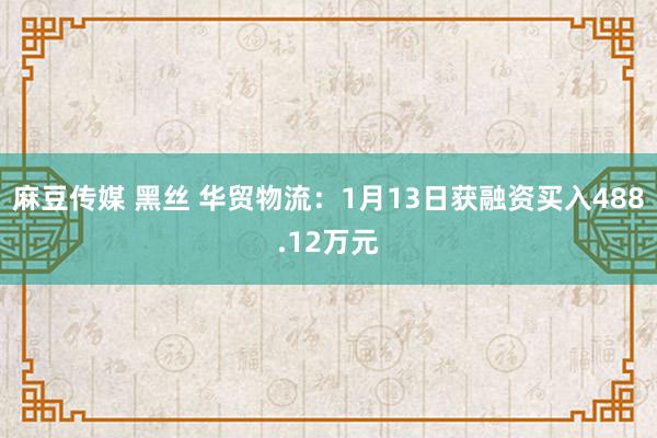 麻豆传媒 黑丝 华贸物流：1月13日获融资买入488.12万元