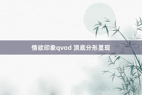 情欲印象qvod 顶底分形显现
