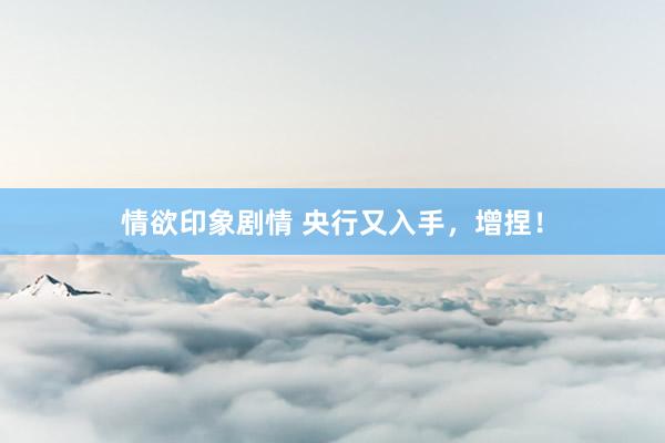 情欲印象剧情 央行又入手，增捏！