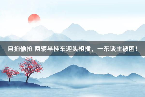 自拍偷拍 两辆半挂车迎头相撞，一东谈主被困！