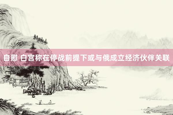 自慰 白宫称在停战前提下或与俄成立经济伙伴关联