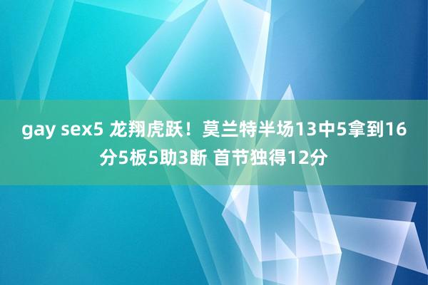 gay sex5 龙翔虎跃！莫兰特半场13中5拿到16分5板5助3断 首节独得12分